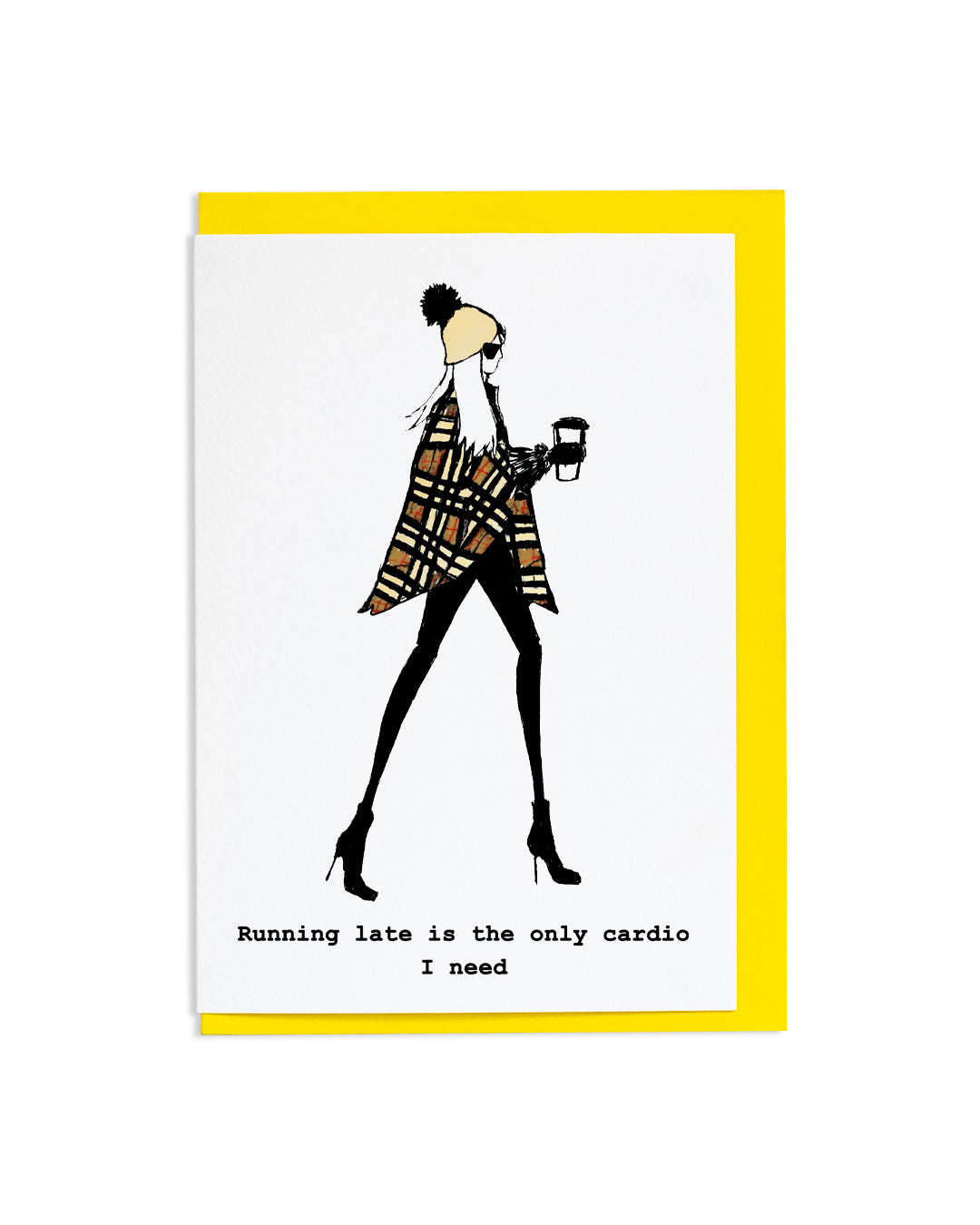 "Running Late" A6 Greetings Card