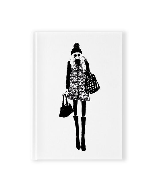 "Bobble Hat" Hardcover Notebook