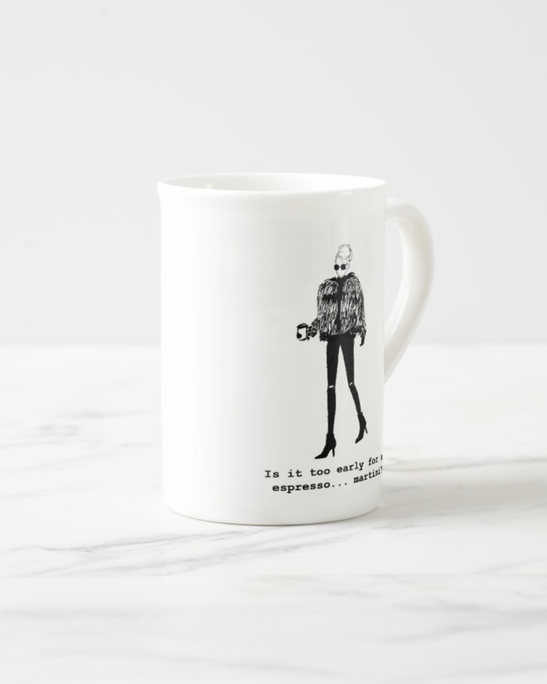 2 "Espresso... Martini" Bone China Mugs