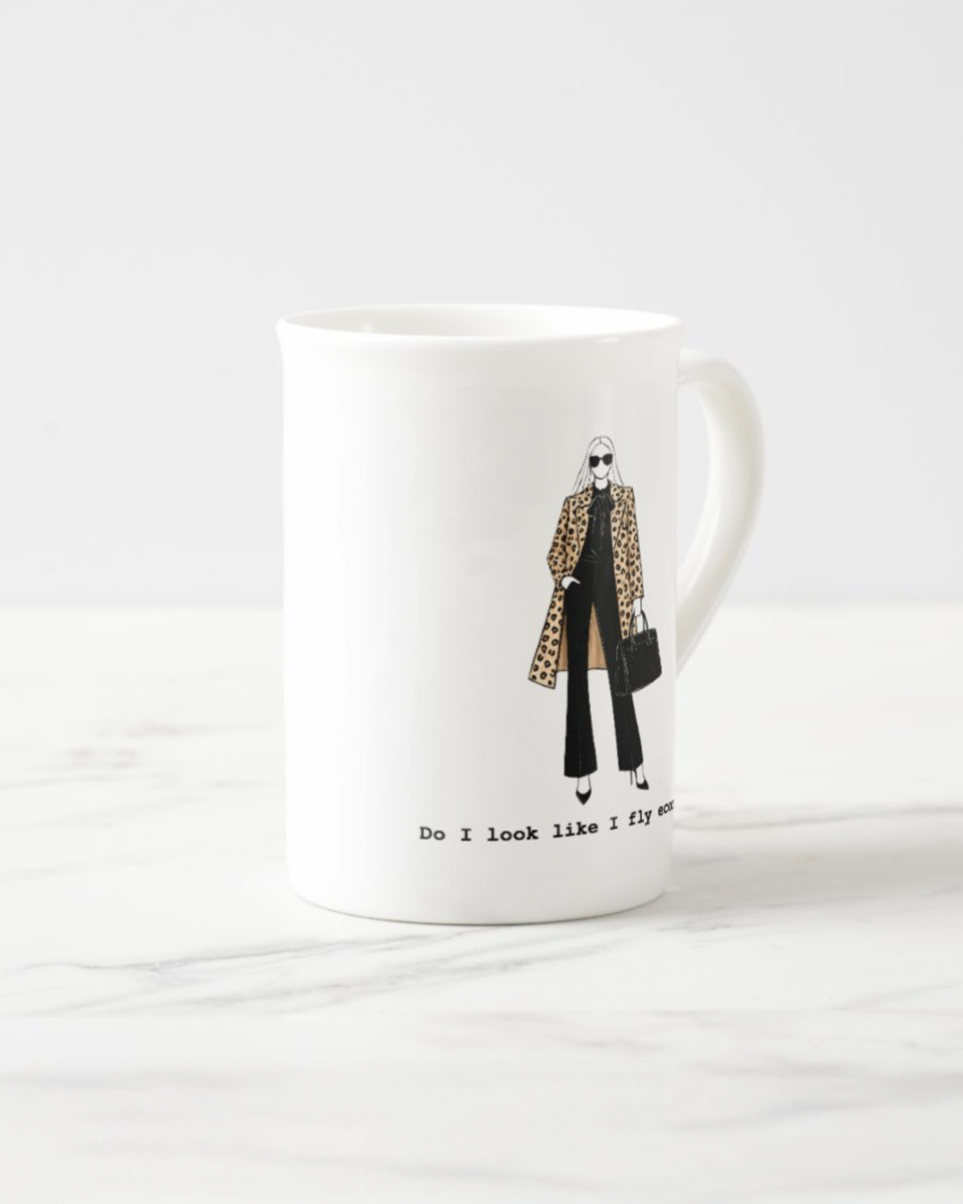 2 "Economy" Bone China Mugs
