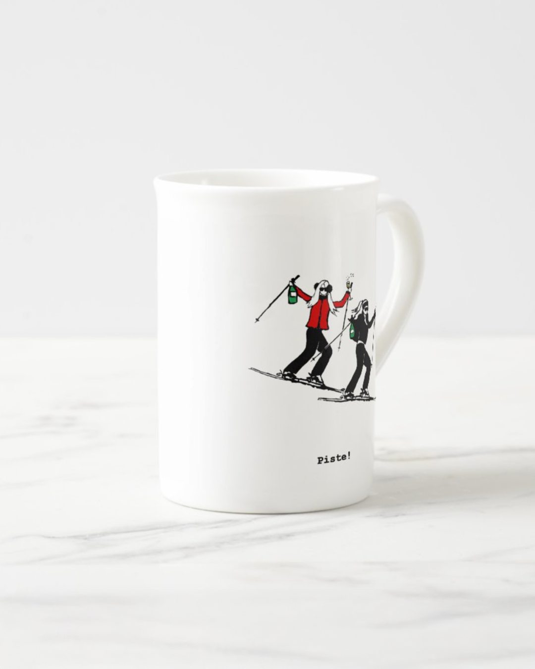 "Piste!" Bone China Mug