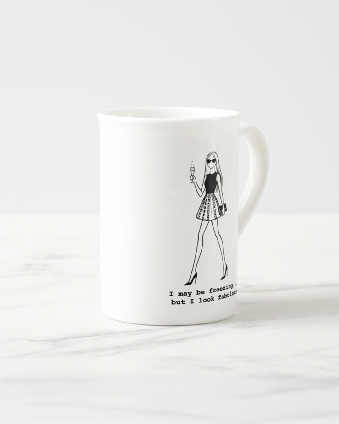 2 "#freezingbufab" Bone China Mugs