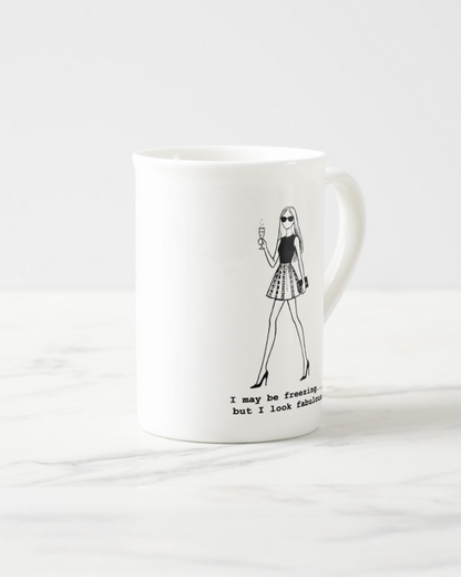 2 "#freezingbufab" Bone China Mugs