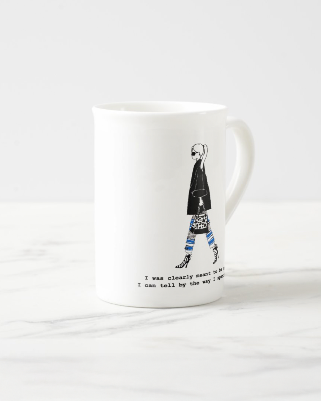 2 "Meant To Be Rich" Bone China Mugs