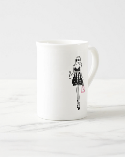 2 "Notting Hill" Bone China Mugs