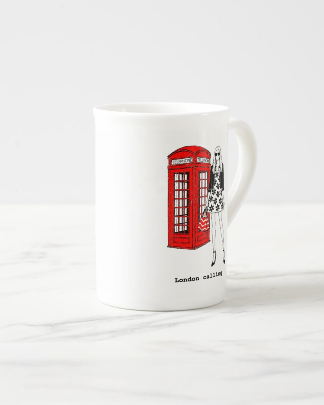 2 "London Calling" Bone China Mugs