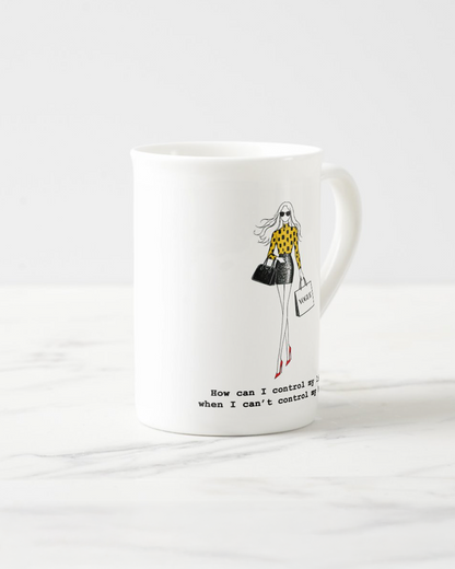 2 "Can't Control My Hair" Bone China Mugs