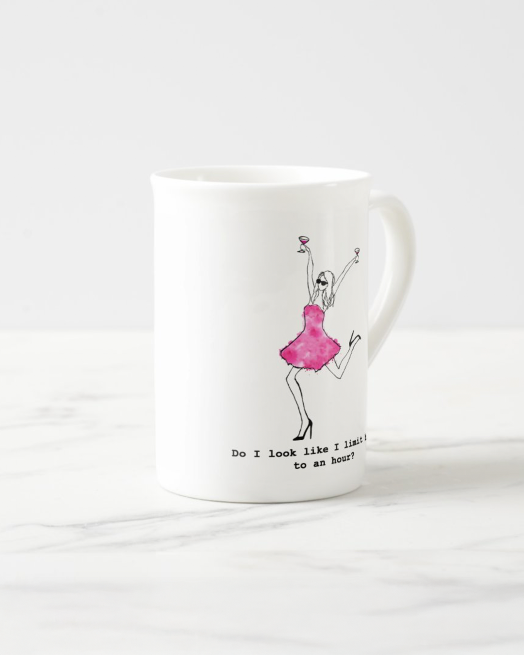 "Happy Hour" Bone China Mug