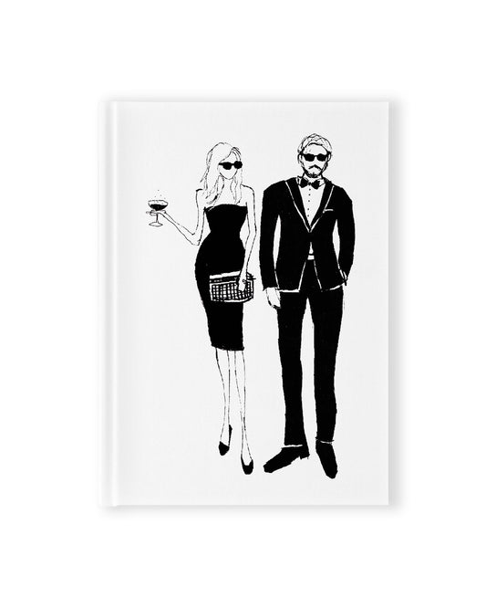 "Red Carpet Couple" Hardcover Notebook