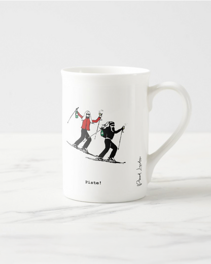2 "Piste!" Bone China Mugs