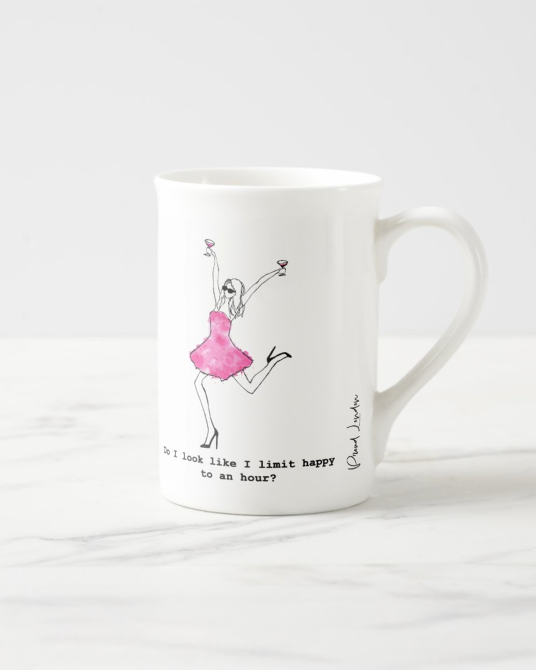 "Happy Hour" Bone China Mug