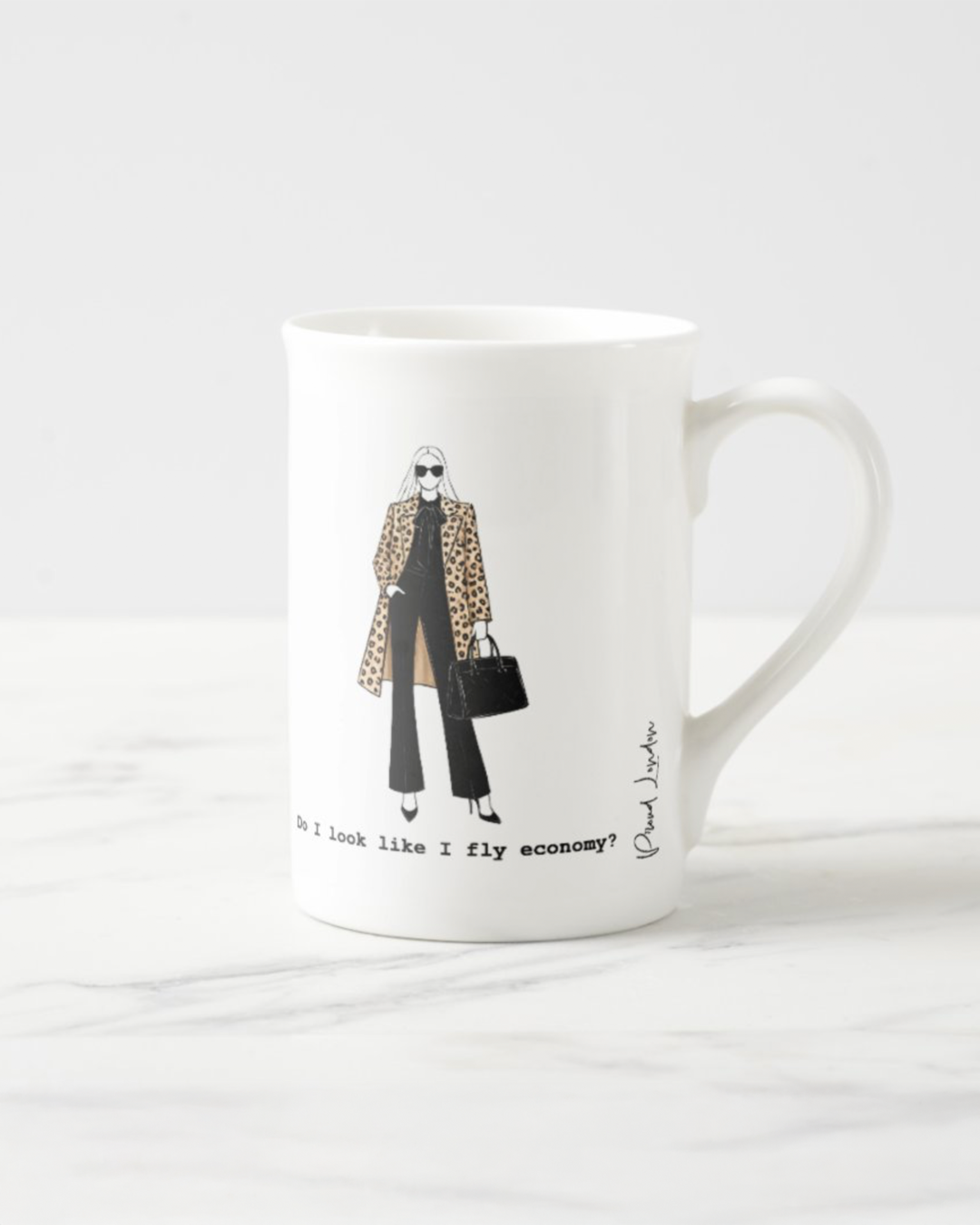 2 "Economy" Bone China Mugs