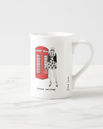 2 "London Calling" Bone China Mugs