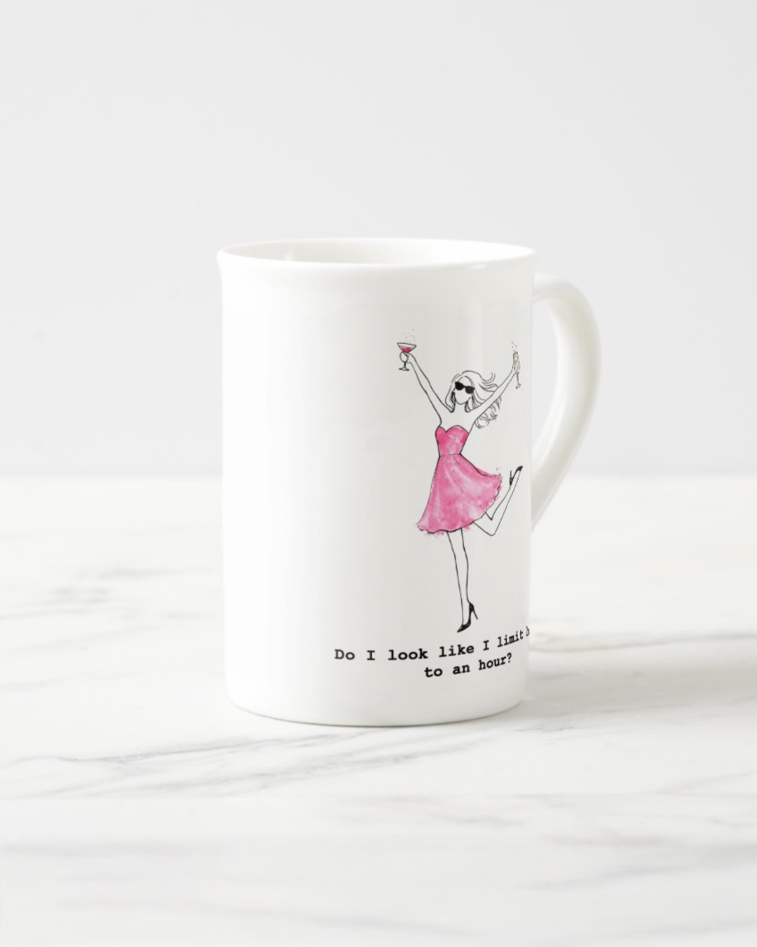 "Happy Hour" Bone China Mug