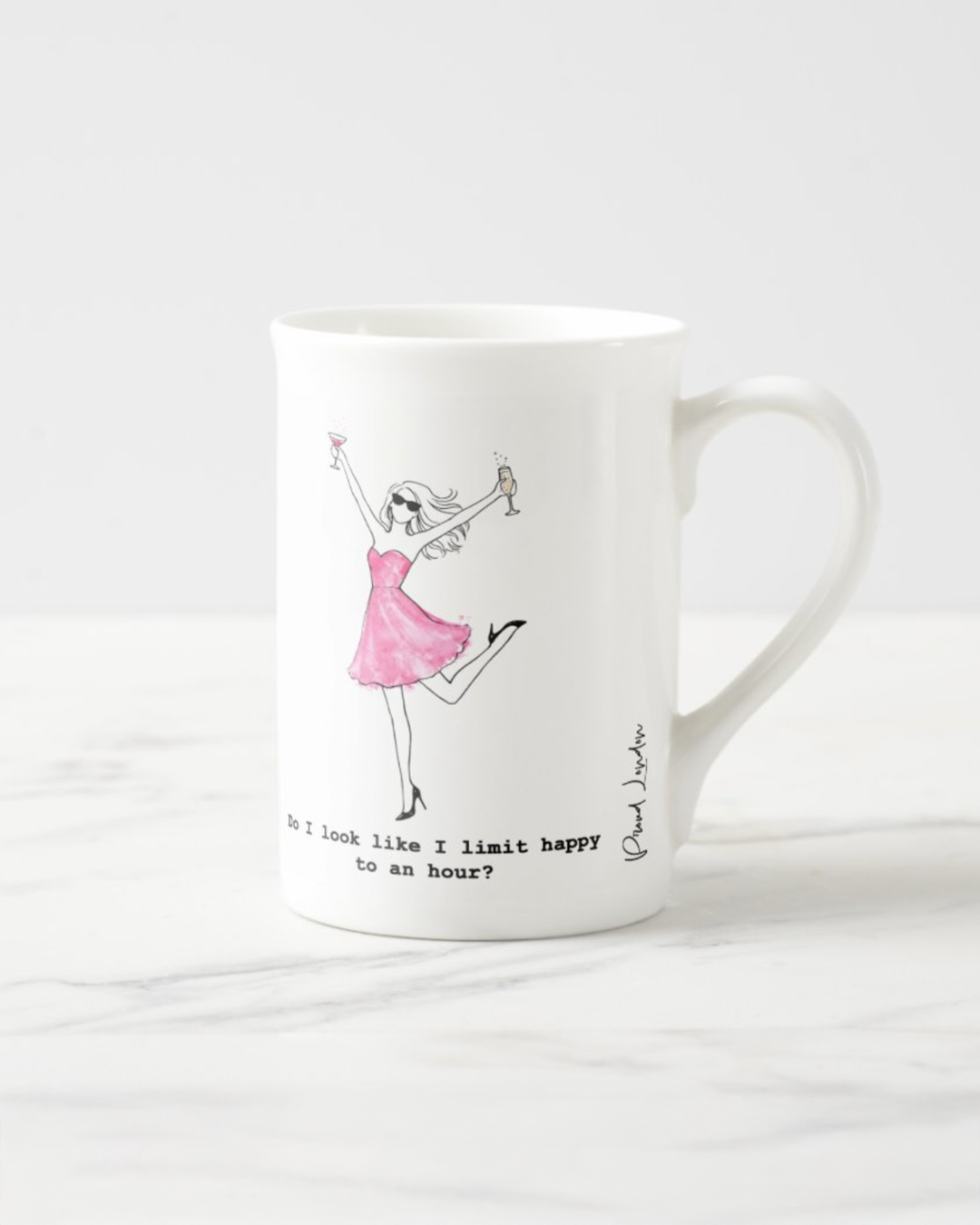 "Happy Hour" Bone China Mug
