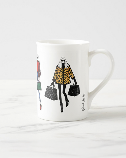 2 "Retail Therapy" Bone China Mugs