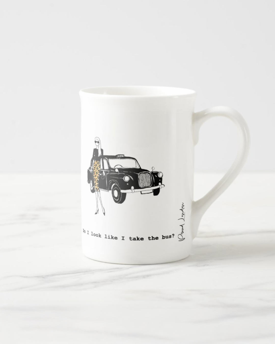 "Bus" Bone China Mug