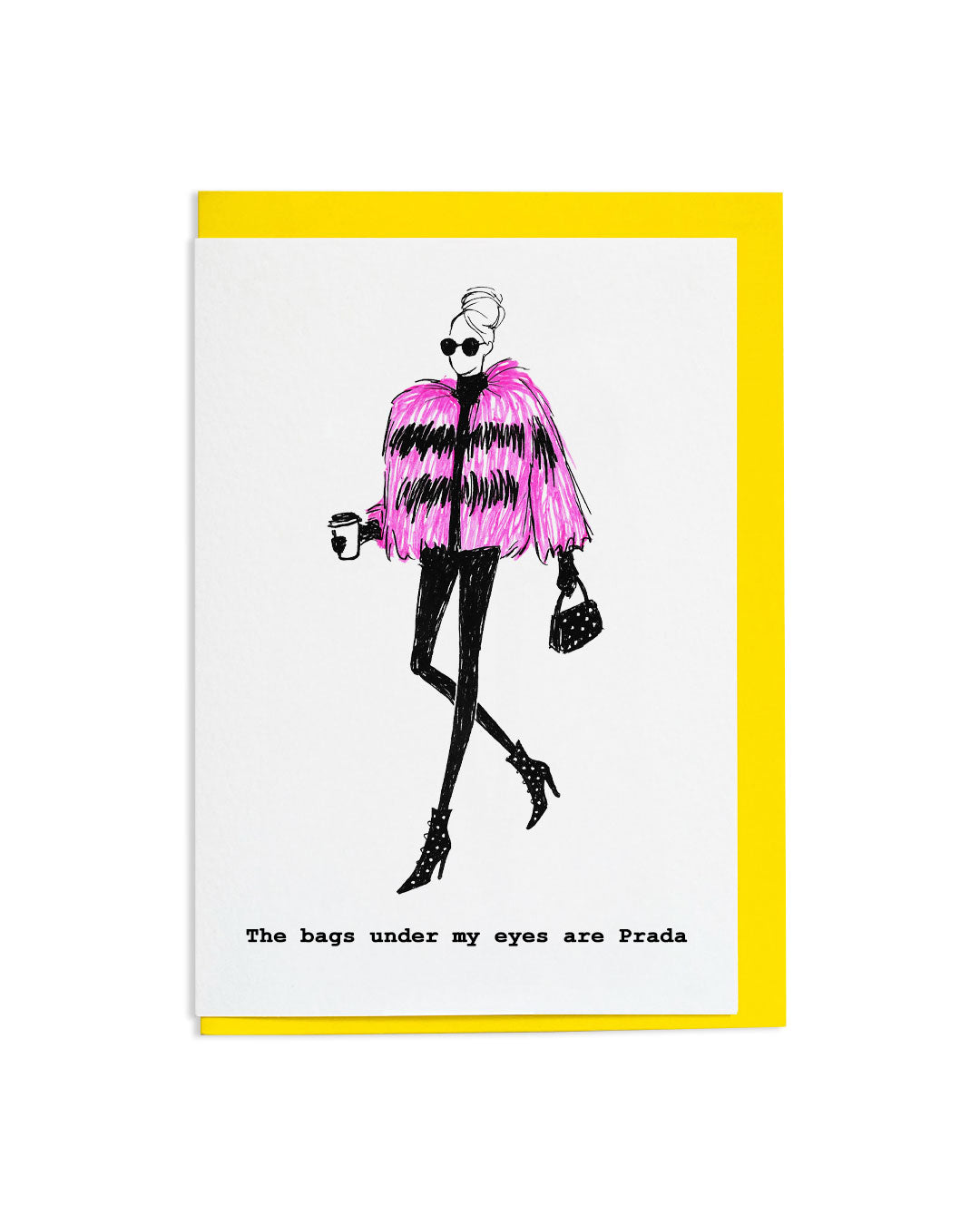 "Prada Bags" A6 Greetings Card