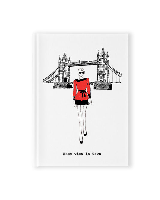 "Best View in Town" Hardcover Notebook