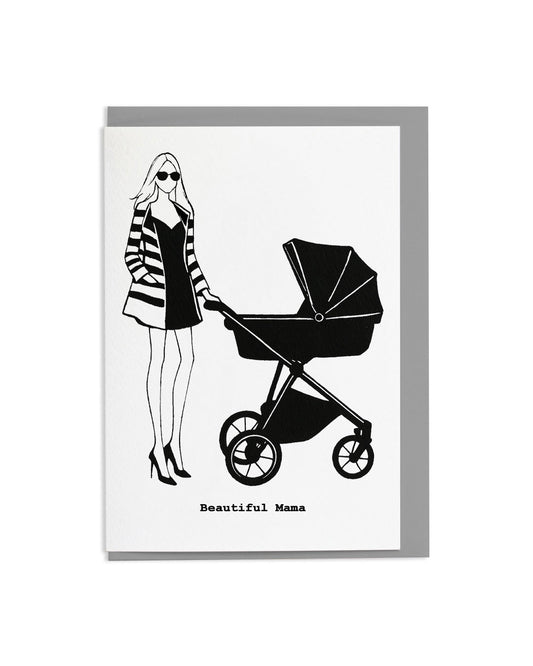 "Beautiful Mama" A6 Greetings Card