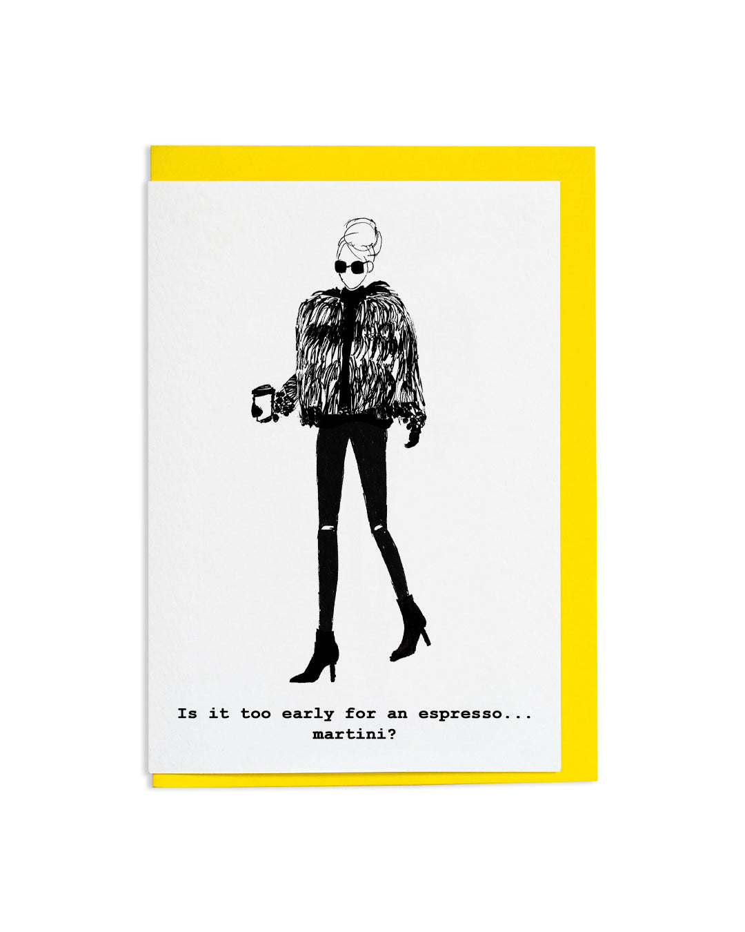 "Espresso... Martini" A6 Greetings Card