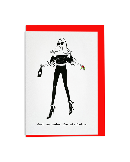 "Mistletoe" A6 Greetings Card