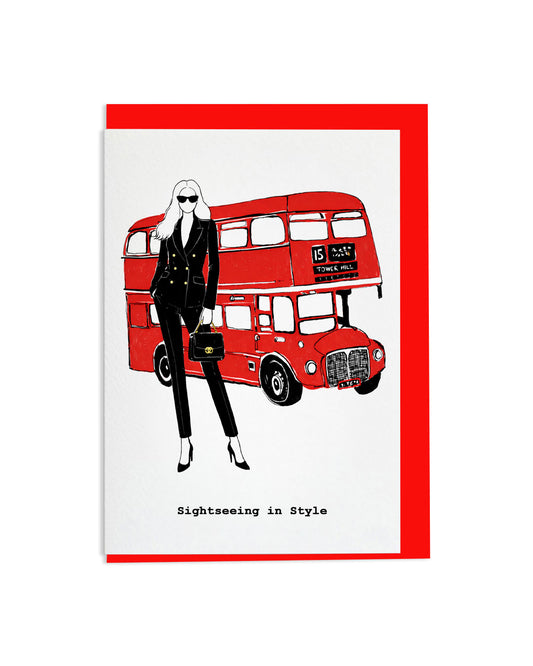 "Sightseeing In Style" A6 Greetings Card