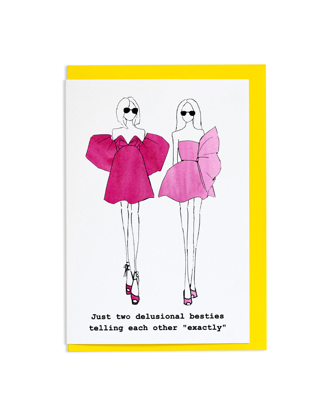 "Delusional Besties" A6 Greetings Card