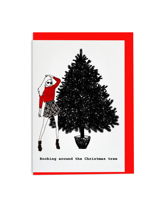 "Rocking Around The Christmas Tree" A6 Greetings Card