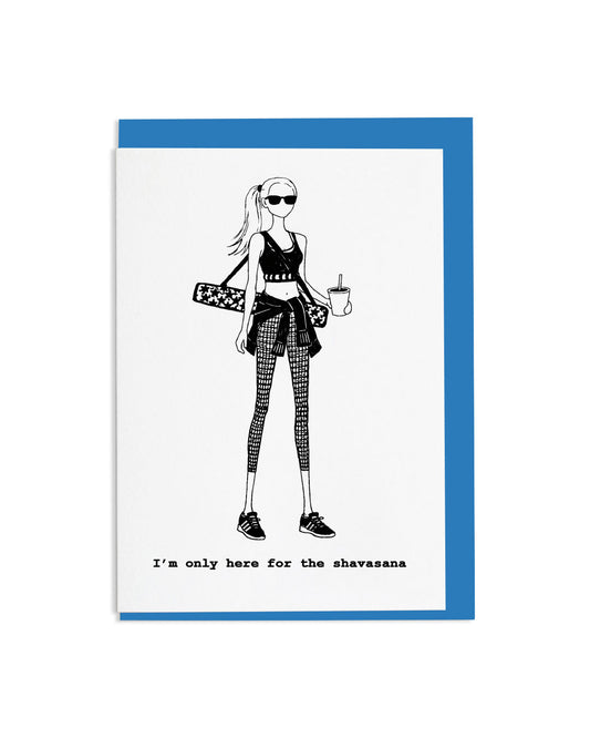 "Shavasana" A6 Greetings Card