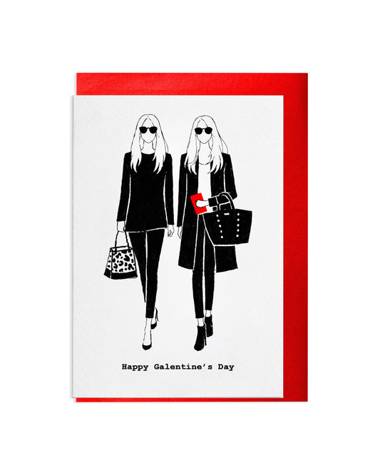 "Happy Galentine's Day" A6 Greetings Card