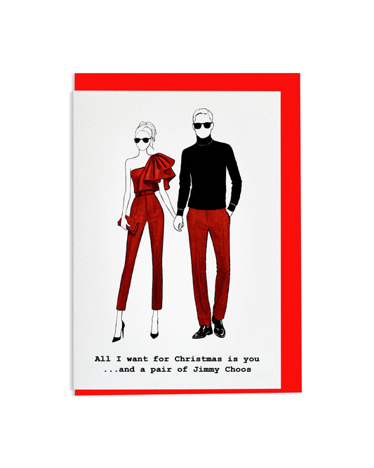 "Jimmy Choo" A6 Greetings Card