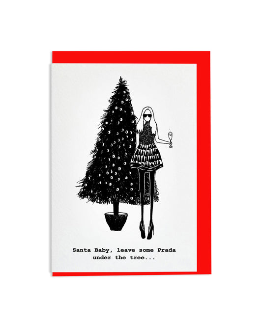 6 "Santa Baby" Greetings Cards