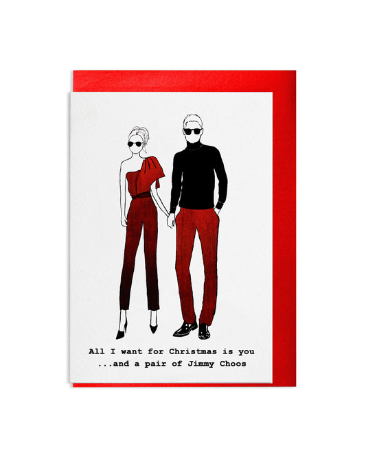 "Jimmy Choo" A6 Greetings Card