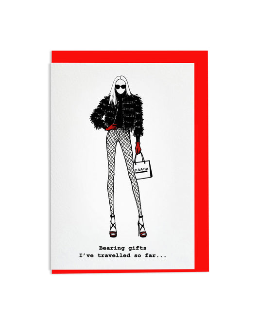 6 "Bearing Gifts" Greetings Cards