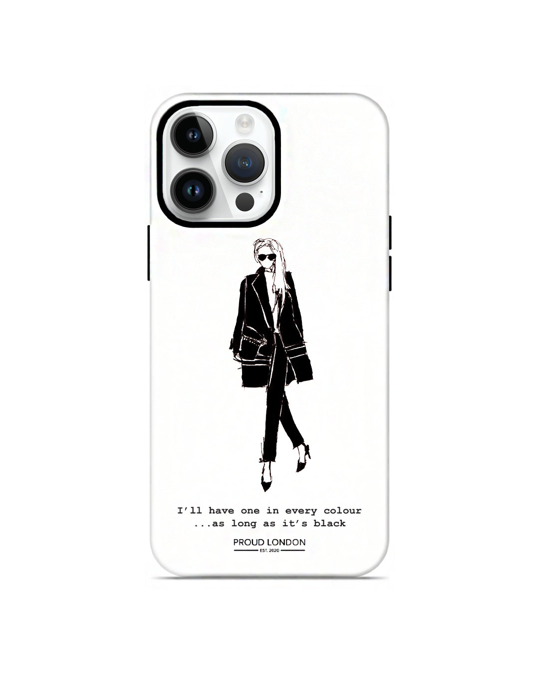 "As Long As It's Black" iPhone Case