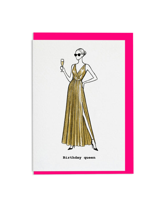 "Birthday Queen" A6 Greetings Card