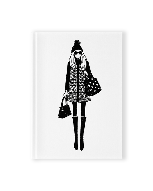 "Bobble Hat" Hardcover Notebook