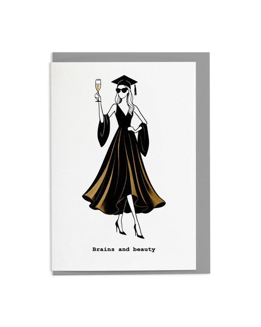 6 "Brains and Beauty" Greetings Cards
