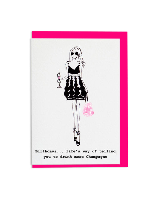 6 "Champagne Life" A6 Greetings Cards