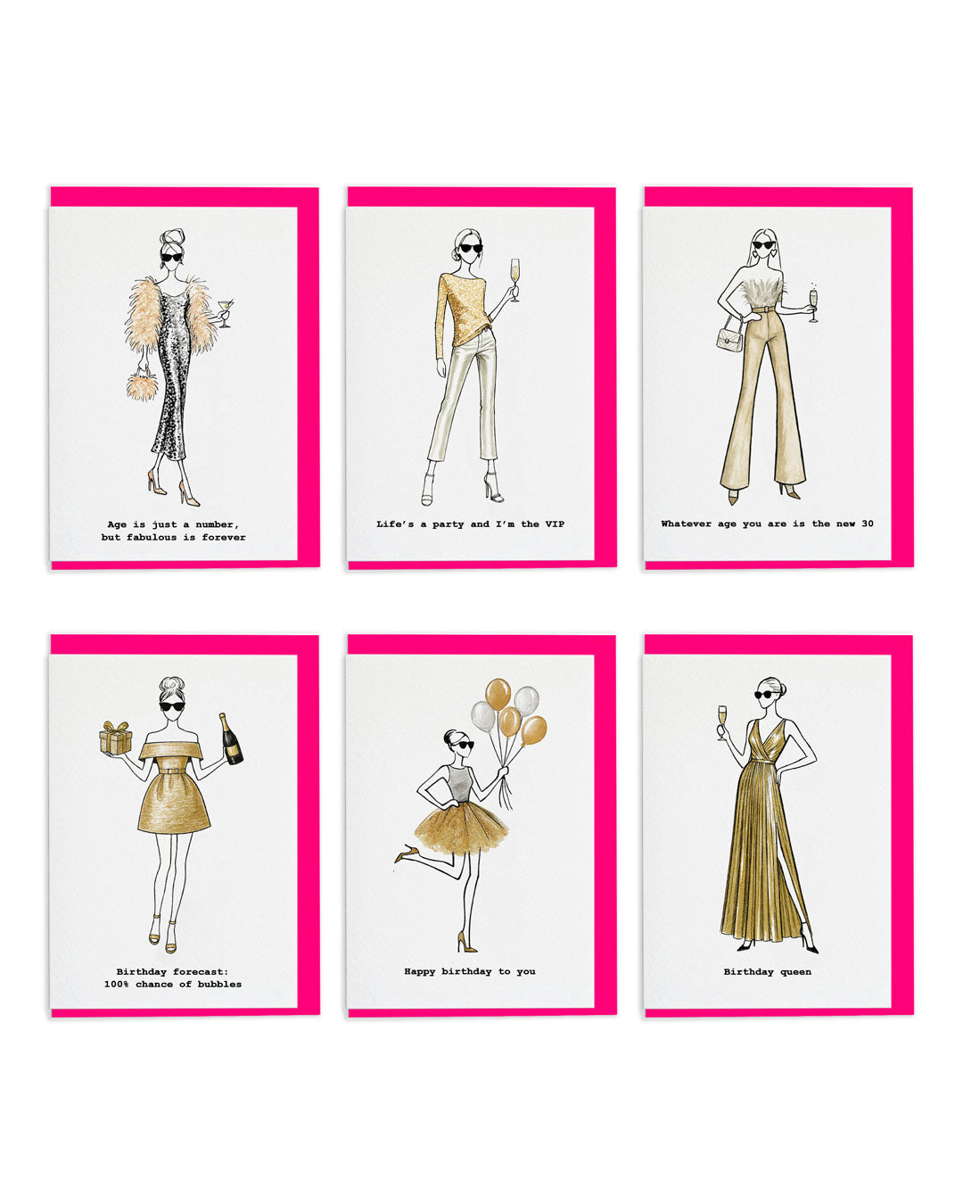 "Golden Birthday" Card Pack
