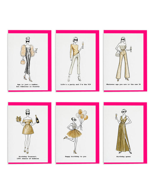 "Golden Birthday" Card Pack