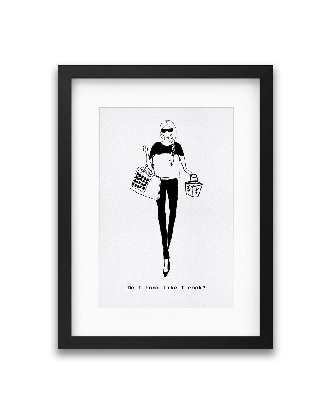 "Cook" Framed A4 Print