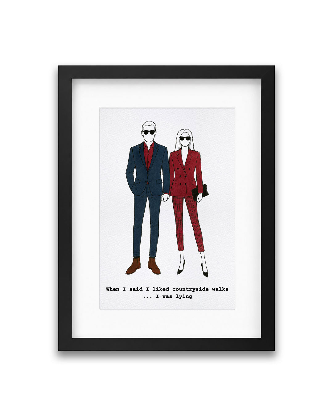 "Countryside Walks" Framed A4 Print