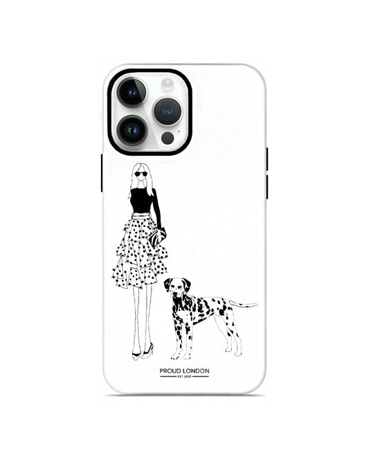 "Dalmatian Dress" iPhone Case