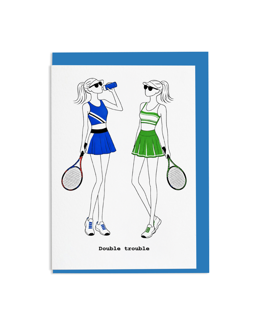 "Double Trouble" Greetings Card