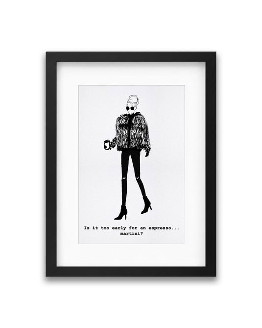 "Espresso Martini" Framed A4 Print