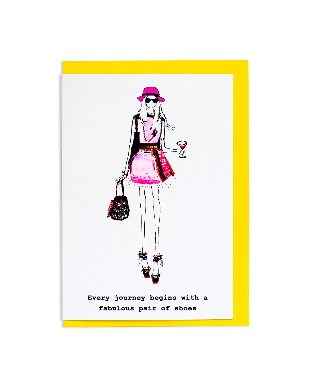 "Fabulous Pair of Shoes" A6 Greetings Card