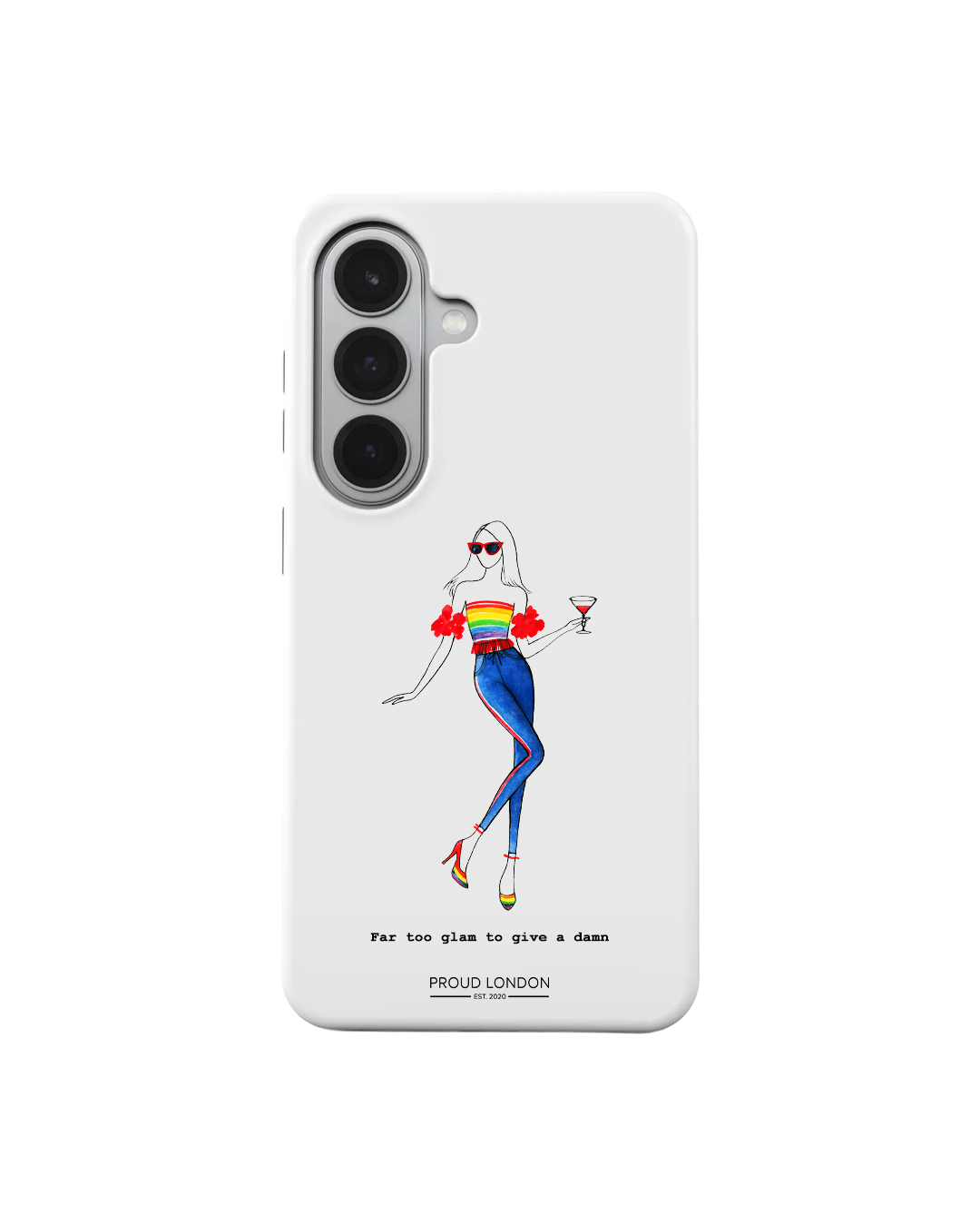 "Far Too Glam To Give A Damn" Phone Case