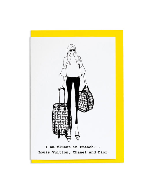 6 "Fluent in French" A6 Greetings Cards
